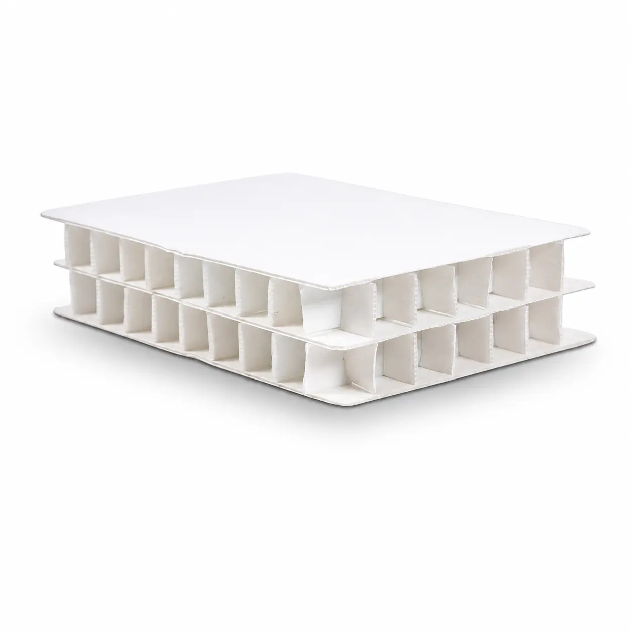 8 Fluted Corrugated PP Sheet Blue for industrial packaging lightweight durable plastic sheet